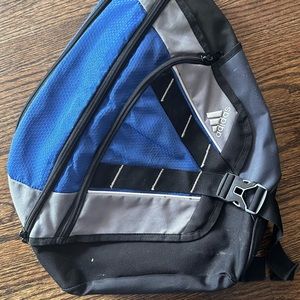 Adidas Sling backpack bookbag.  Excellent condition.